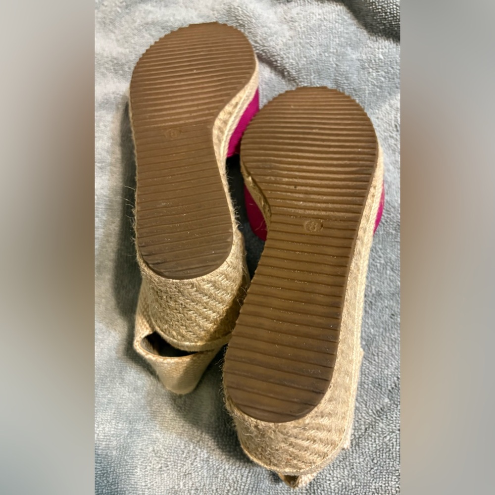Anne Klein Zoey Round Toe Espadrille Wedge - SIZE 8 - Picture 8 of 8